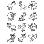 Dibujo para colorear Dibujo De Animalitos Para Colorear