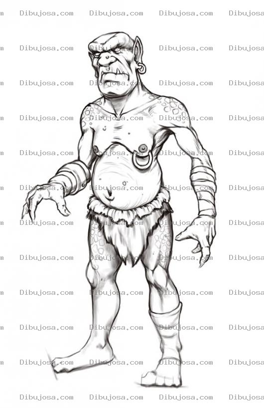 Dibujo para colorear Dibujo De Moustru Del Pantano Para Pintar Y Colorear