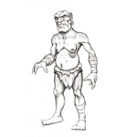 Dibujo para colorear Dibujo De Moustru Del Pantano Para Pintar Y Colorear
