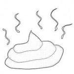 Dibujo para colorear Dibujo De Popo Para Pintar Y Colorear Un Pedazo De Estiercol Caca O Heces Fecales