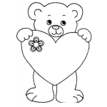 Dibujo para colorear Colorear Osito Cute