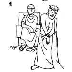 Dibujo para colorear Dibujo De Jesus Y Poncio Pilata Para Pintar Y Colorear