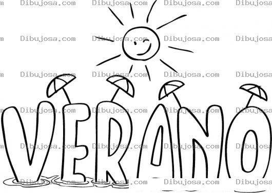 Dibujo para colorear Colorear Dibujo De Verano