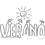 Dibujo para colorear Colorear Dibujo De Verano