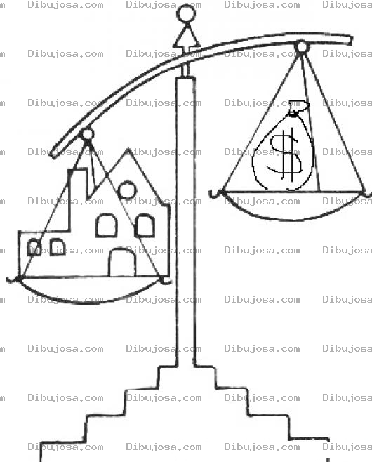 Dibujo para colorear Dibujo De Plusvalia Para Pintar Y Colorear Una Casa Que Vale Mas Que El Dinero