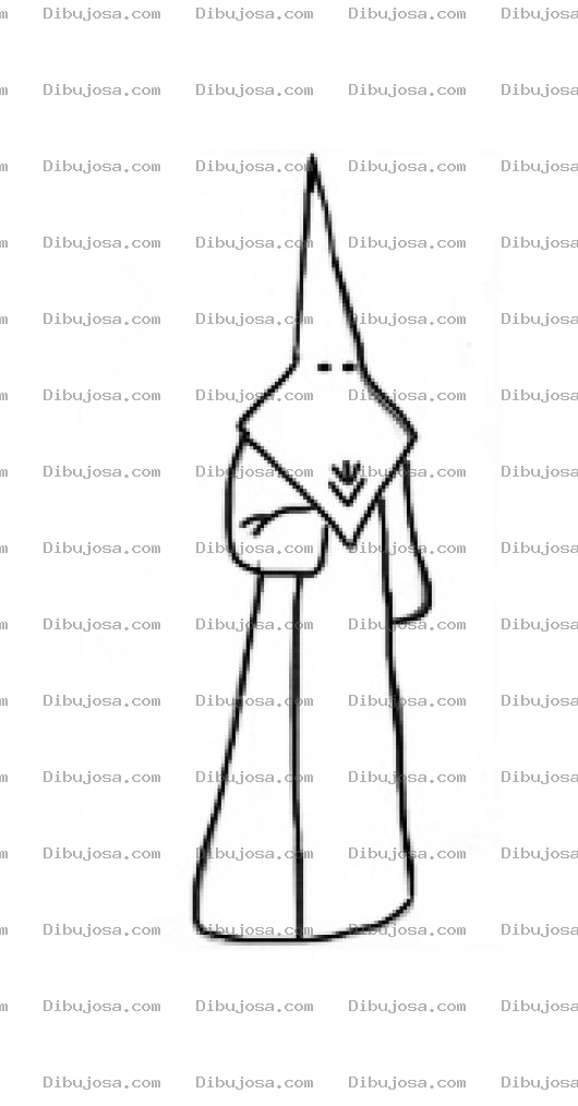 Dibujo para colorear Habito Para La Procesion De Nuestra Senora De Las Angustias Para Pintar Y Colorear