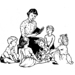Dibujo para colorear Audio Cuentos Infantiles Gratis En Audiocuentos.8a8.co Dibujo De Maestra Leyendo Cuentos A Unos Ninos Para Pintar Y Colorear