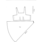 Dibujo para colorear Molde Modelo Patron Para Hacer Ropa De Muneca Barbie Para Pintar Cortar Y Colorear