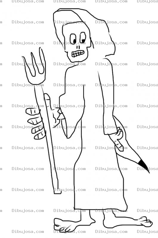 Dibujo para colorear Donde Esta Oh Muerte Tu Aguijon Para Pintar Y Colorear