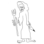Dibujo para colorear Donde Esta Oh Muerte Tu Aguijon Para Pintar Y Colorear