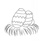 Dibujo para colorear Huevos De Pascua Para Pintar Y Colorear