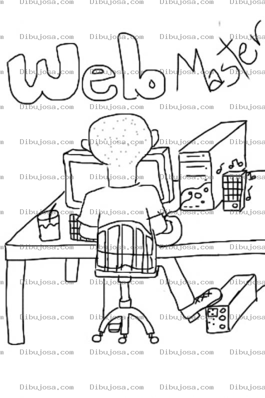 Dibujo para colorear Trabajo De Tiempo Completo Web Master Disenador Grafico Trabajo Desde Casa Para Pintar Y Colorear