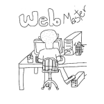 Dibujo para colorear Trabajo De Tiempo Completo Web Master Disenador Grafico Trabajo Desde Casa Para Pintar Y Colorear