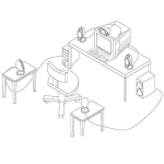 Dibujo para colorear Dibujo De Las Bocinas De La Computadora