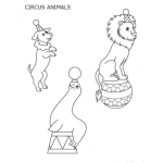 Dibujo para colorear Dibujo De Animales De Circo