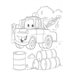 Dibujo para colorear La grua de cars
