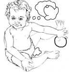 Dibujo para colorear Que Hace Un Bebe De Tres Meses Respuesta Desarrolla El Sentido Del Tacto La Motricidad De Sus Deditos Reconoce Caras Empieza A Reirse Agarra Objetos Y Desea Tomar Leche Materna