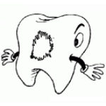 Dibujo para colorear Dibujod E Diente Con Caries Para Colorear