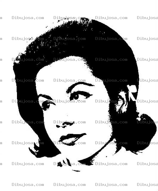 Dibujo para colorear AnnetteFunicello Dibujo De Annette Funicello Para Pintar Y Colorear