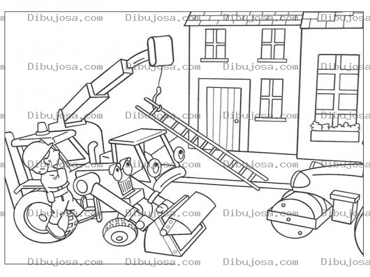Dibujo para colorear Dibujo De Maquinaria De Construccion Para Pintar Y Colorear