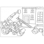 Dibujo para colorear Dibujo De Maquinaria De Construccion Para Pintar Y Colorear