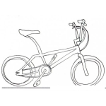 Dibujo De Bicicleta Bmx Para Pintar Y Colorear