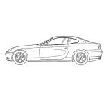 Dibujo para colorear Dibujo De Un Carro Sport Para Pintar Y Colorear