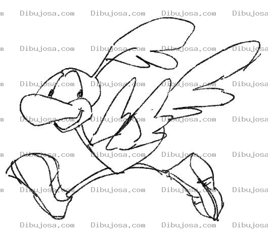 Dibujo para colorear Dibujo Del Correcaminos Para Pintar Y Colorear Al Corre Caminos Pip Pip