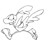 Dibujo para colorear Dibujo Del Correcaminos Para Pintar Y Colorear Al Corre Caminos Pip Pip
