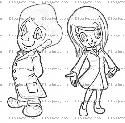 Dibujo para colorear Dibujo De Medico Y Enfermera Para Pintar Y Colorear