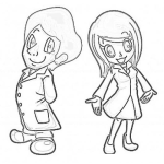 Dibujo para colorear Dibujo De Medico Y Enfermera Para Pintar Y Colorear