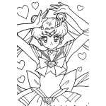 Dibujo para colorear Dibujo De Sailor Moon Para Pintar Y Colorear