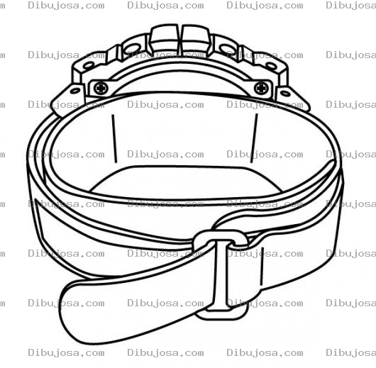 Dibujo para colorear Pulsera De Hule De Reloj Para Pintar Y Colorear
