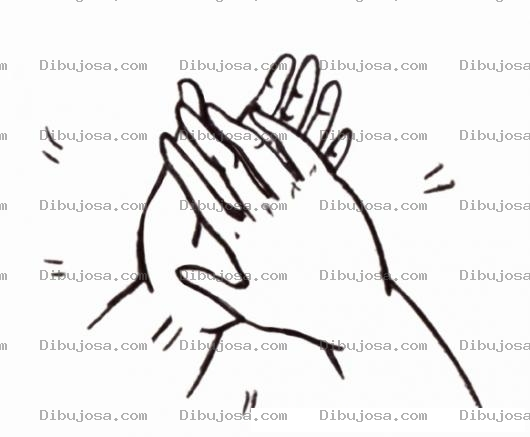 Dibujo para colorear Dibujo De Aplausos Y Ovacion Para Pintar Y Colorear Manos Aplaudiendo