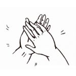 Dibujo para colorear Dibujo De Aplausos Y Ovacion Para Pintar Y Colorear Manos Aplaudiendo