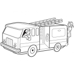 Dibujo para colorear Colorear Camion De Bomberos