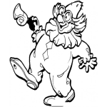 Dibujo para colorear Dibujo De Un Payaso Con Bocina Para Pintar