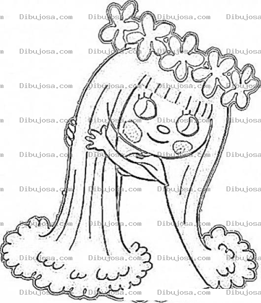 Dibujo para colorear Rapunzelita Dibujo De Princesita Rapunzel Para Colorear Y Pintar