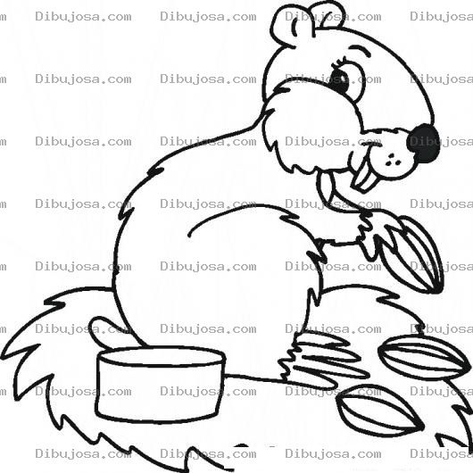 Dibujo para colorear Colorear Hamster