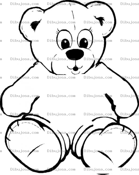 Dibujo para colorear Dibujo De Osito Bebe Para Colorear Y Pintar
