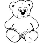 Dibujo para colorear Dibujo De Osito Bebe Para Colorear Y Pintar