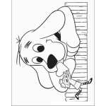 Dibujo para colorear Dibujo Del Perro Rojo Gigante Clifford Para Pintar Y Colorear