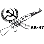 Dibujo para colorear Cuerno De Chivo Fusil Ak47 Dibujo De Un Galil Ak-47 Para Pintar Y Colorear