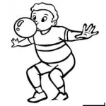 Dibujo para colorear Tieneschicles Tienes Chicles Dibujo De Un Chavo Inflando Un Chicle Para Colorear