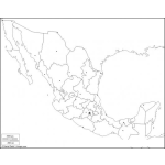 Dibujo para colorear Dibujo Del Mapa De Mexico Para Pintar Y Colorear