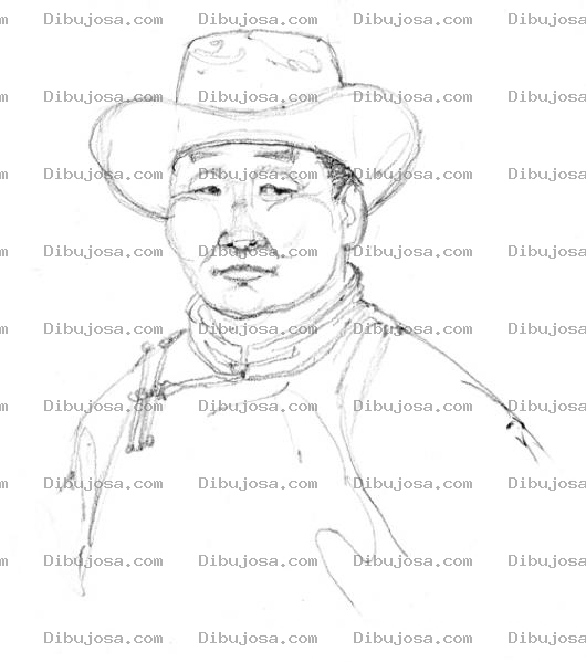 Dibujo para colorear Campesino Chino Para Pintar Y Colorear