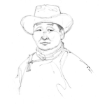 Dibujo para colorear Campesino Chino Para Pintar Y Colorear