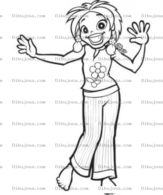 Dibujo para colorear Colorear Muchacha Adolescente