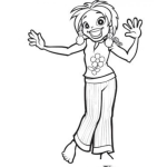 Dibujo para colorear Colorear Muchacha Adolescente
