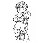 Dibujo para colorear Dibujo De Chico Rudo Para Pintar Y Colorear
